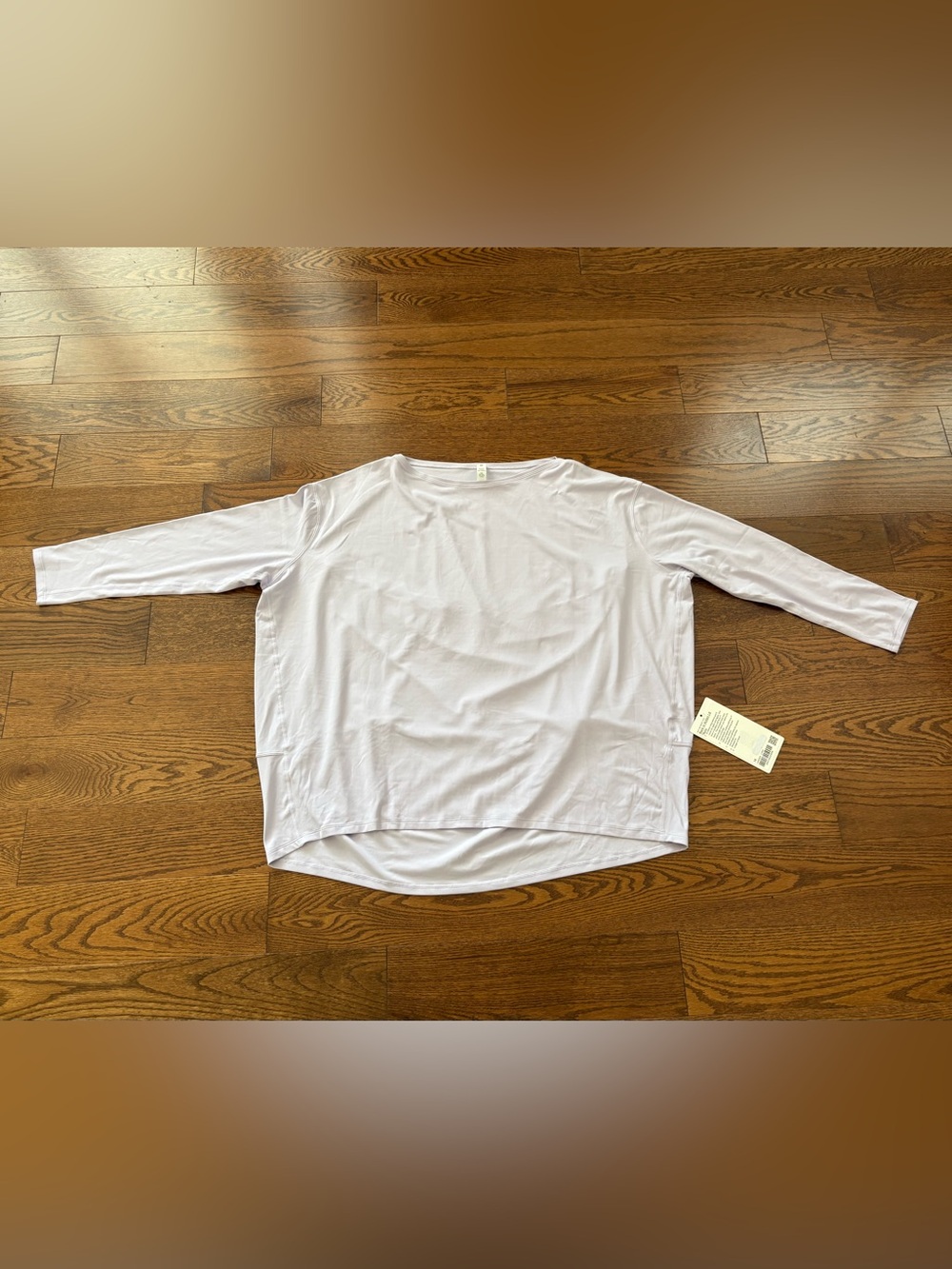 BNWT Lululemon Back in Action Long Sleeve Shirt “Nulu” Lavender color Sz14